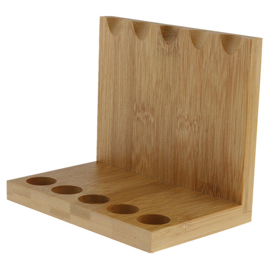 Deluxe Flat Tiers Wooden Bamboo Incense Stick Display Stands Hold 5 Incense
