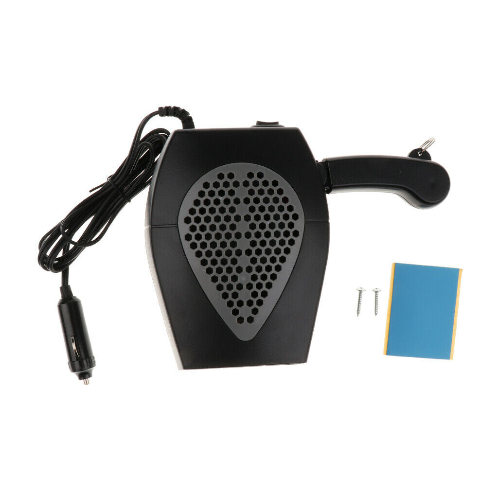 Car (Black) 24V Electric Auto Heater Hot Cool Fan Window Demister Defroster