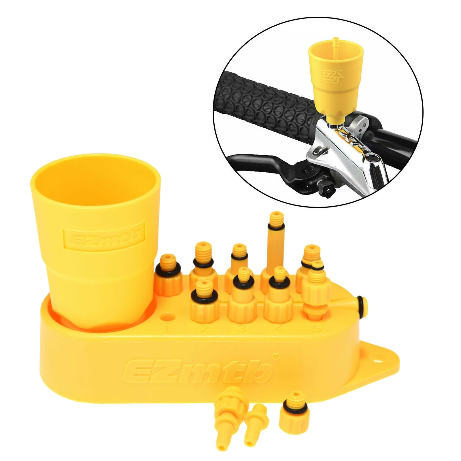 Universal Bicycle Hydraulic Brake Bleed Adapters Bike Oil Filling Joint Kit