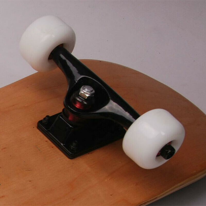 4pcs White Skateboard Wheels Longboard Accessory DIY Replacement Elastic PU 54mm