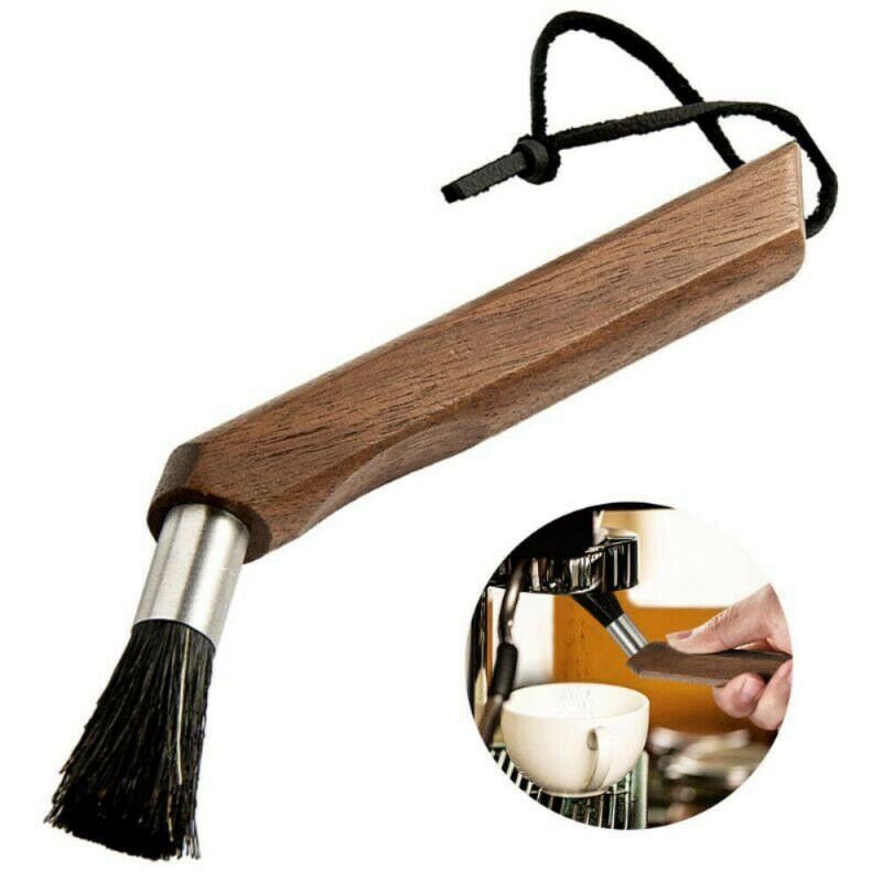 Coffee Machine Brush Coffee Grinder Cleaning Brush Tool with Wooden Handle aI1W5