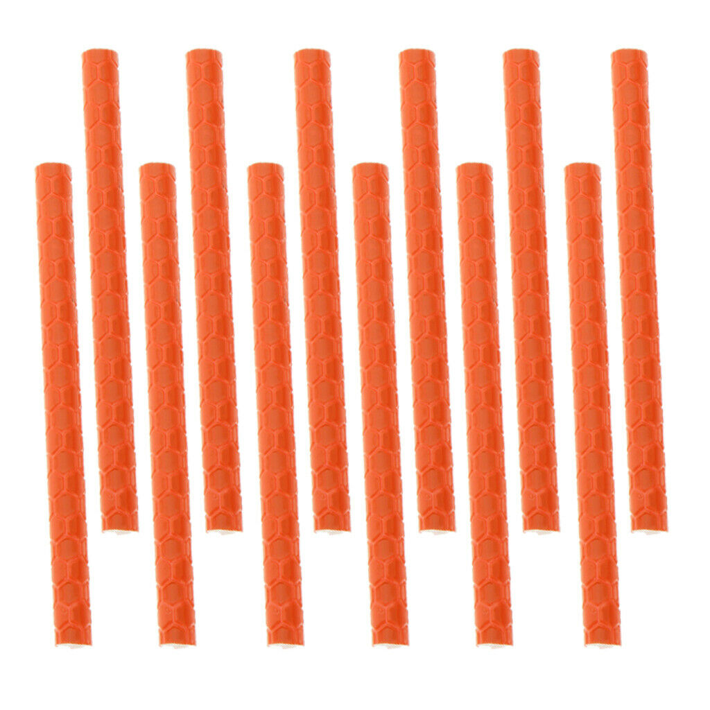 Bike Cycling Reflective Spoke Rod Wheel Rim Reflector Clip On Tube -Orange