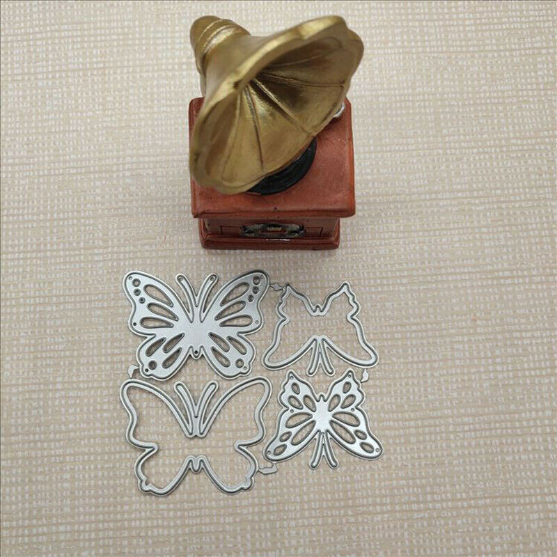 4 PCS Butterfly Metal Cutting Dies DIY Cards Stencils Card Mold Crafts Di.l8