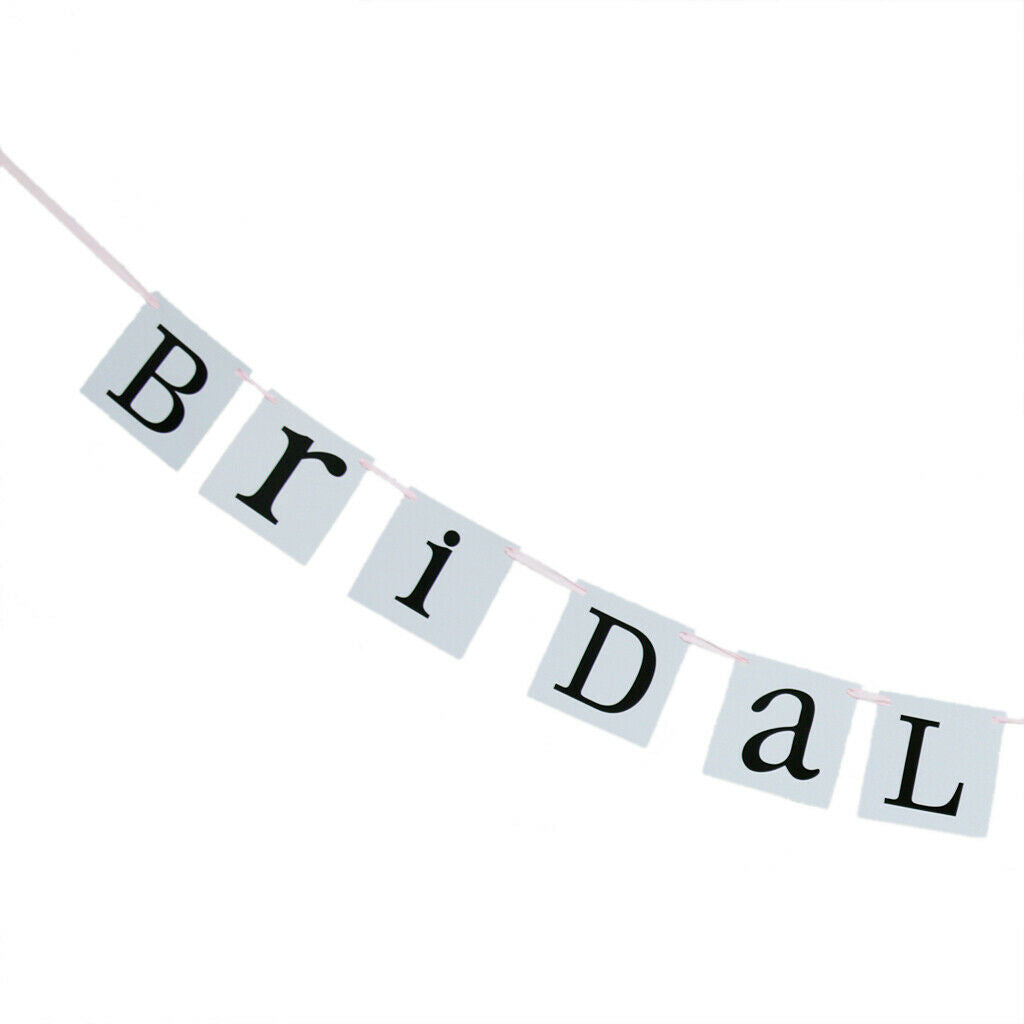 Bridal Shower Paper Bunting Banner Hanging Decoration Photo Booth Prop