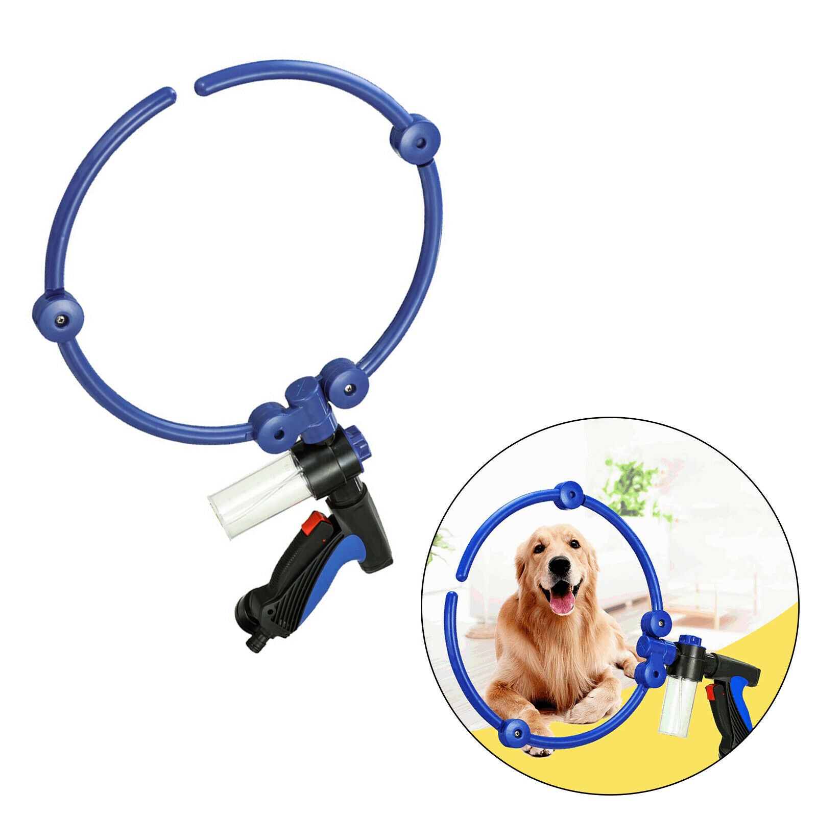 360° Pet Bath Sprayer Adjustable Flow Removeable Bathing Supply for Cat Dog