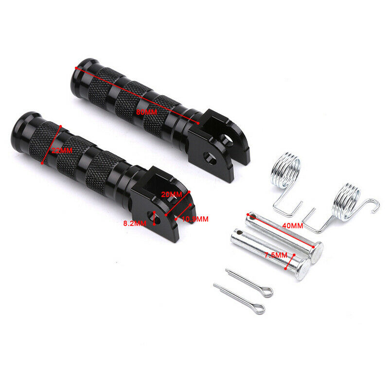 2PCS CNC Aluminum Alloy Motorcycle Dirt Bikes Footpegs Rear Pedal Footrests Kit