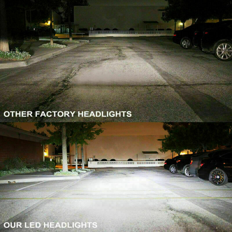 4-Sided car LED Headlight  H11 H9 H8 200W 20000LM Low Beam High Power 6000K
