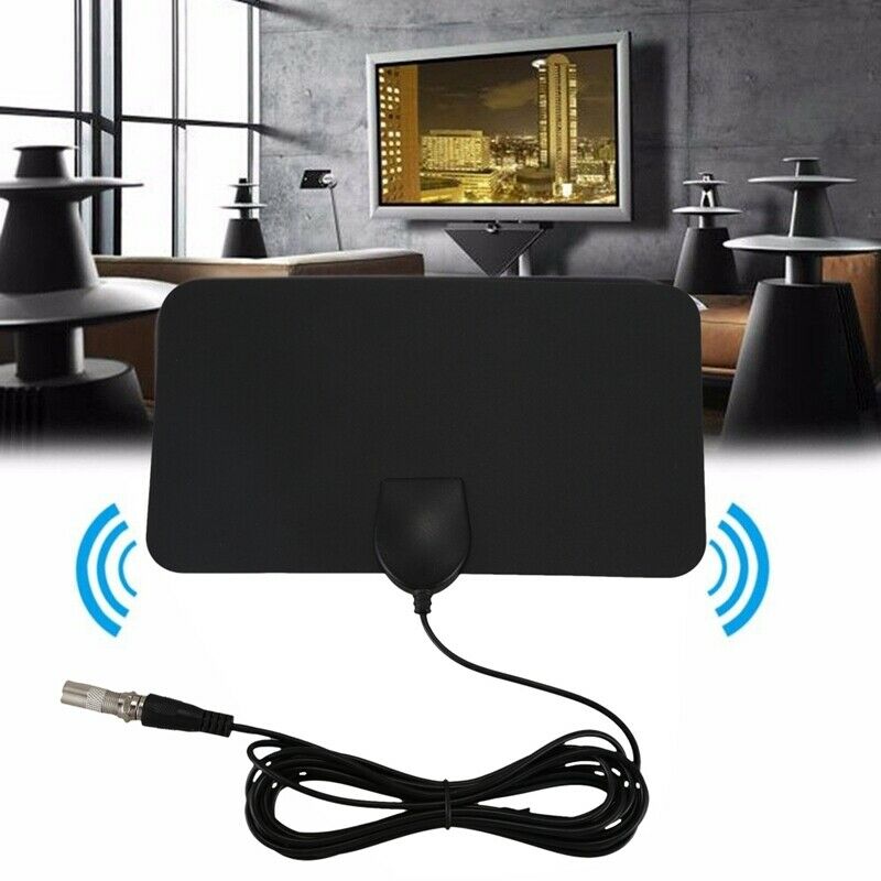 Flat  Digital Indoor Zoom TV Antenna TV 50 Mile Range TVFox VHF UHF DVB V5Z8Z8