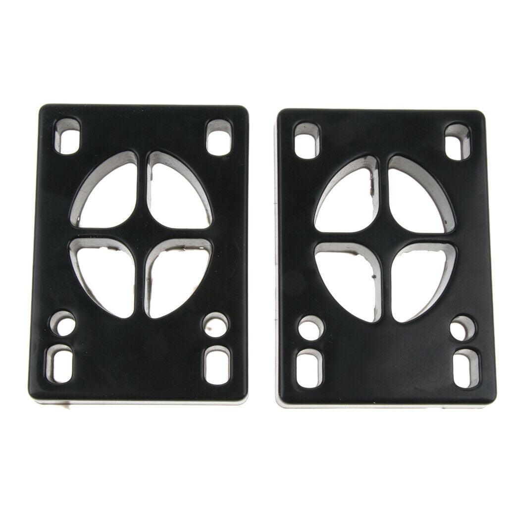 4pcs Black PU Skateboard Shock Riser Pad Mounting Hardware Mounting Hardware