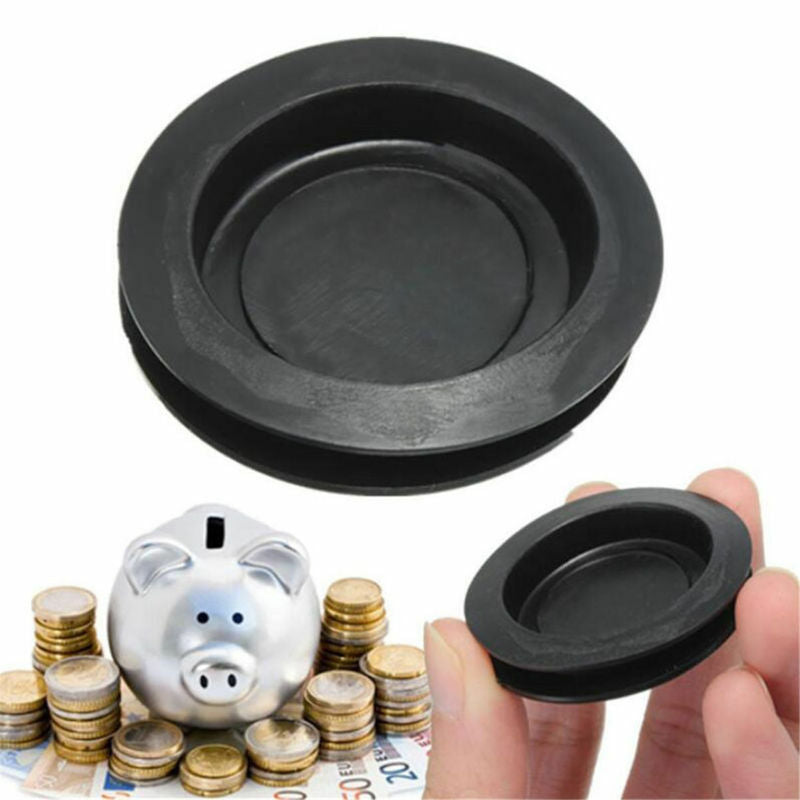 2X Rubber Money Saving Box Piggy Bank Closure Plug Stopper Cover OD:42mm ID:32mm