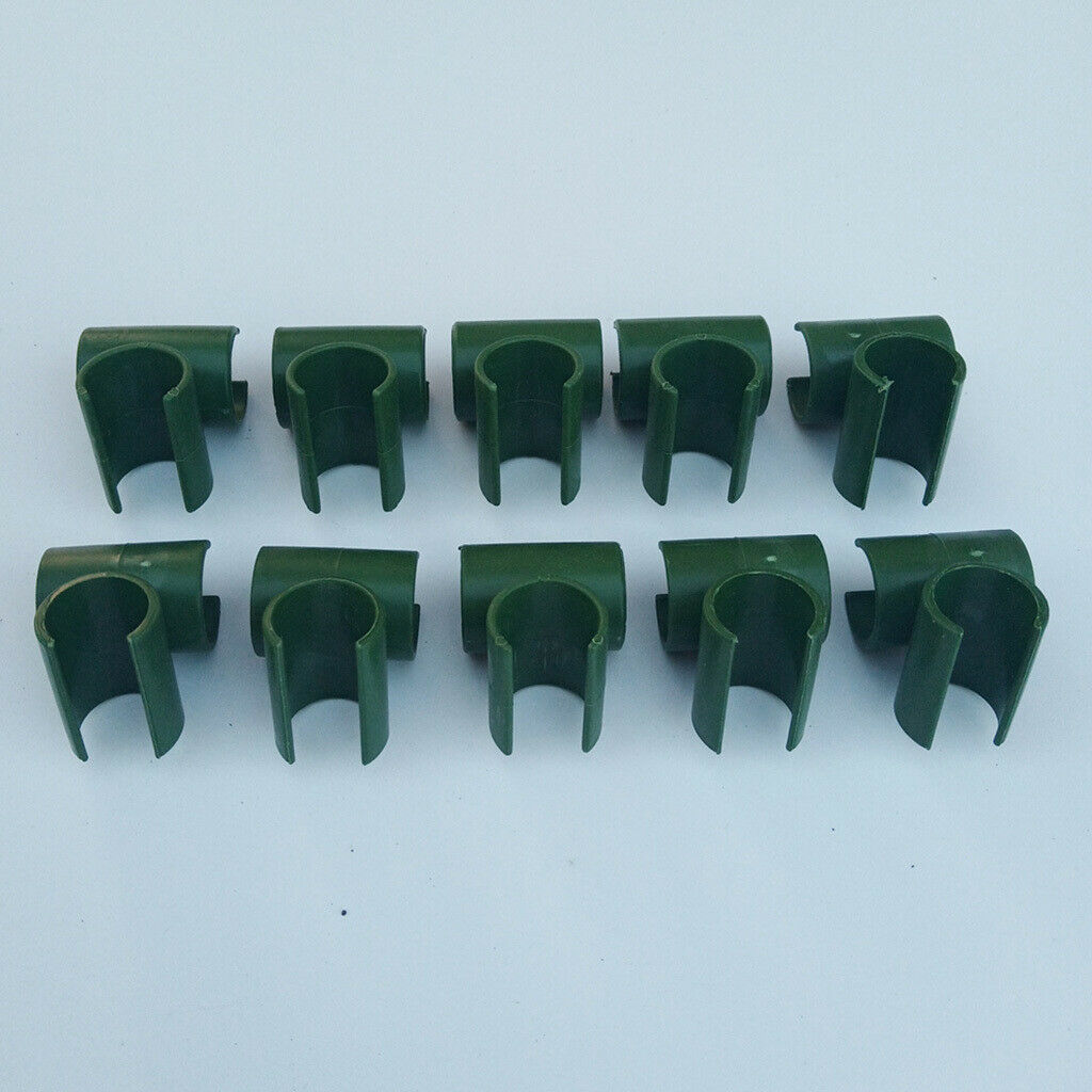 20Pcs Plant Stakes Connectors Plastic Cross Clips Plant Support Clamp 8+11mm