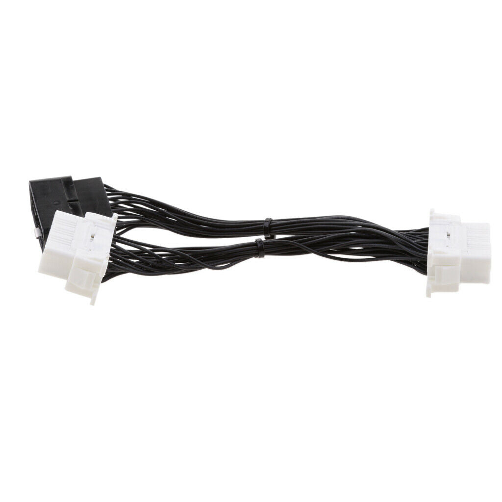 Universal Car 1 Male to 2 Female 16 Pin OBD2 Extension Cable Splitter Wire