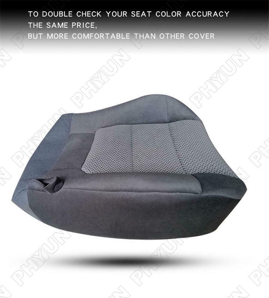 Gray Car Driver Side Bottom Replacement Cloth Seat Cover For Ford F150 2001-2003