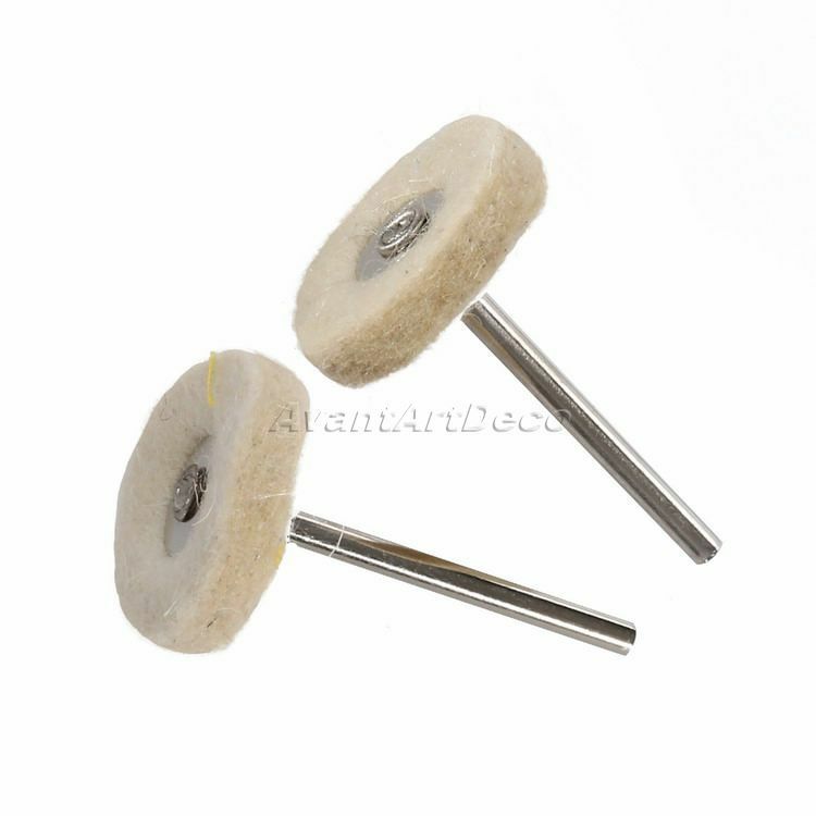 10PCS Buffing Drill Wool Felt Grinder Polish Wheel Pad Brushes For Rotary Tool