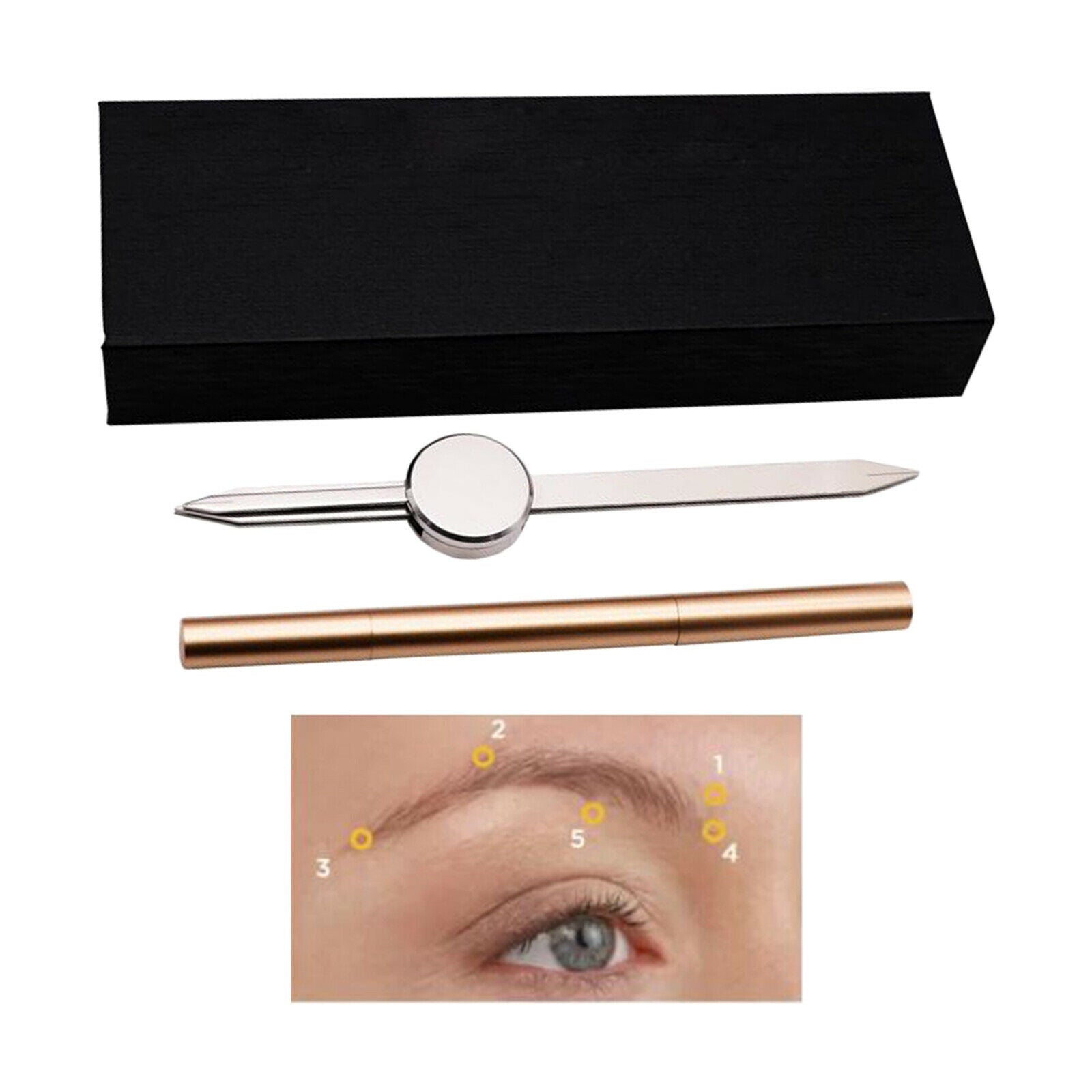 Microblading Caliper Golden Mean Eyebrow Stencil Ruler Permanent Makeup