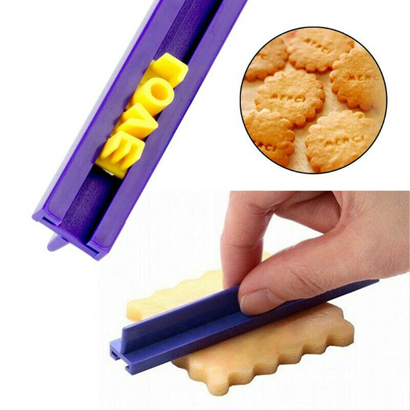 Alphabet Letter Number Cookie Biscuit Mold Press Embosser Cutter Fondant .l8