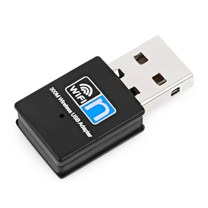 300Mbps Mini Wireless USB Wifi Adapter for Desktops Laptops Windows 10 / 8  IE