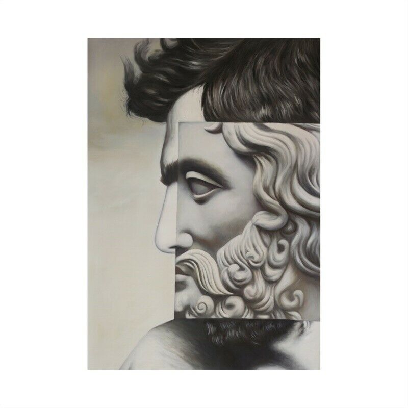 24*36in Statue Man Art Poster Wall Hanging Decoration Canvas Prints