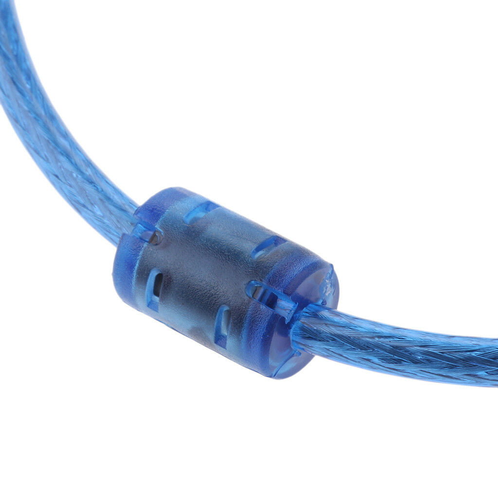 1.5meters USB 2.0 High Speed Cable Long Printer Lead A to B Blue Shielded