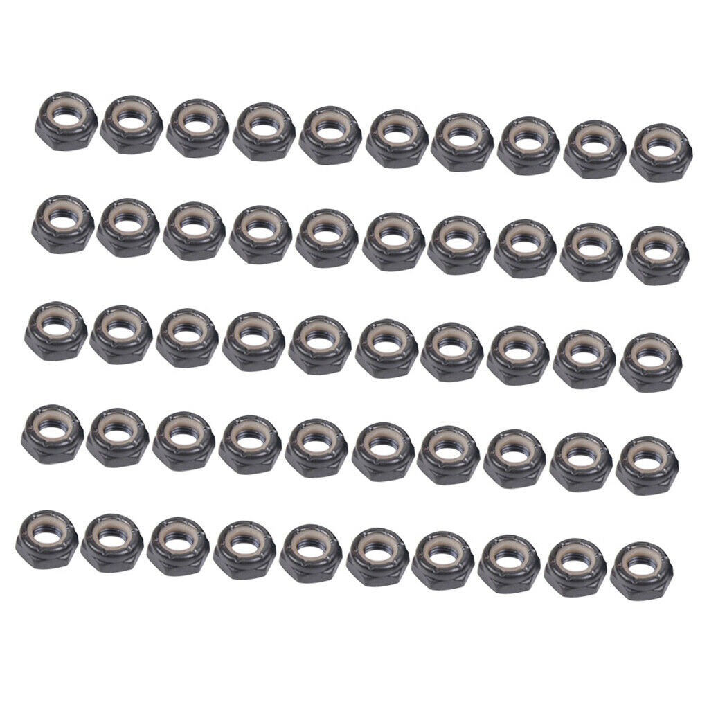 50 Packs Axle Nuts For Skateboard Longboard