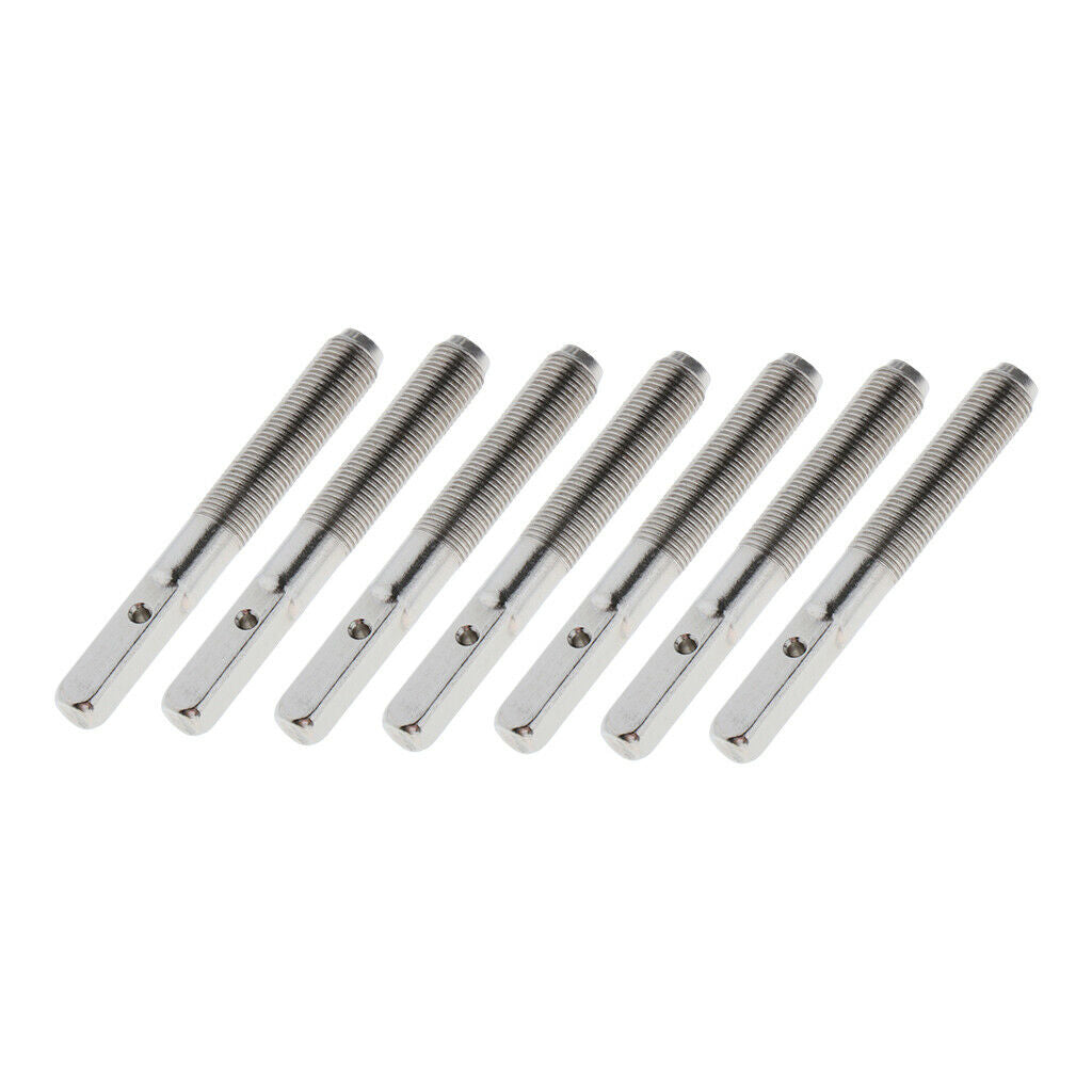 Lots 7 Guitar Thread Solid String Pegs Set DIY Replacement Parts Instruments