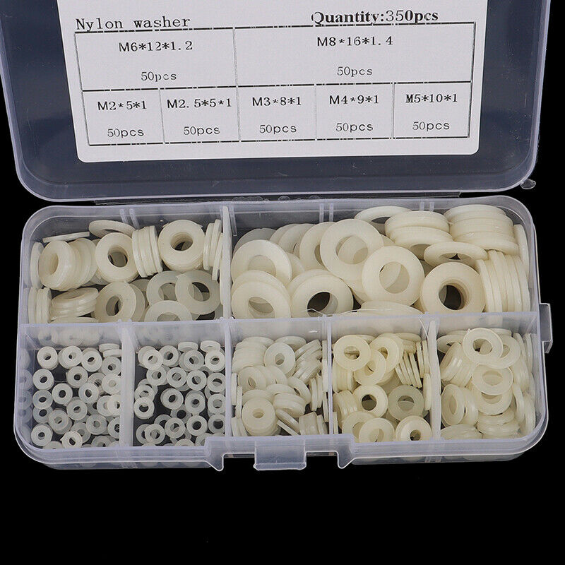 350 nylon flat gasket Plastic washers boxed M2/M2.5/M3/M4/M5/M6.Z1BDAU