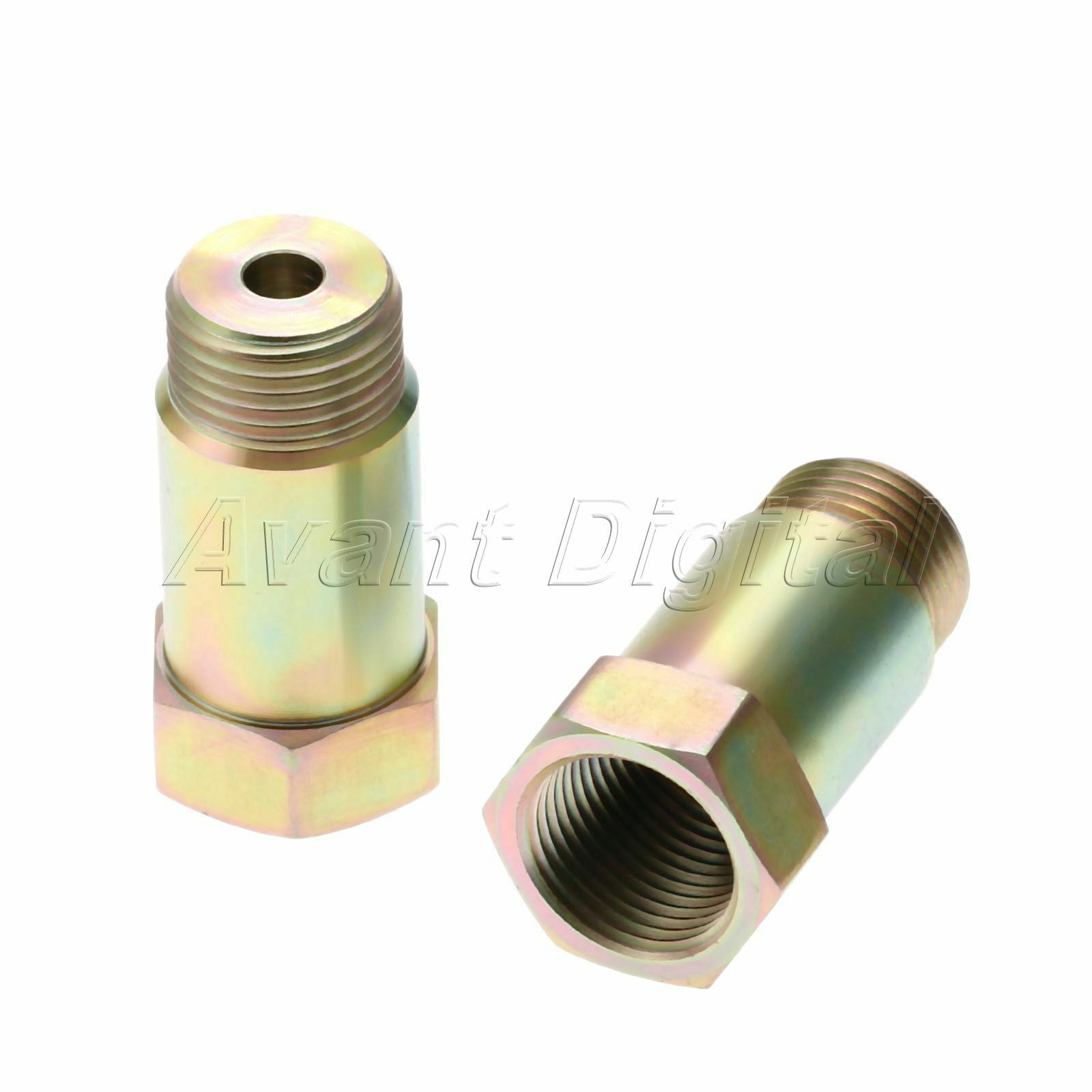 2Pcs O2 Oxygen Sensor Spacer Adapter Isolator CEL Fix Exhaust Extender M18 x 1.5