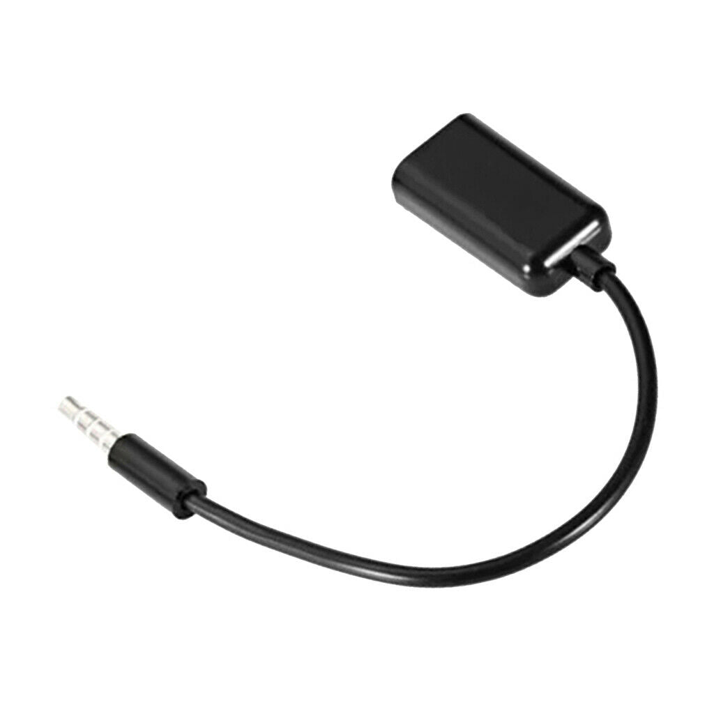 3.5mm Mini Audio Stereo Splitter Cable 1 Male to 2 Female Black