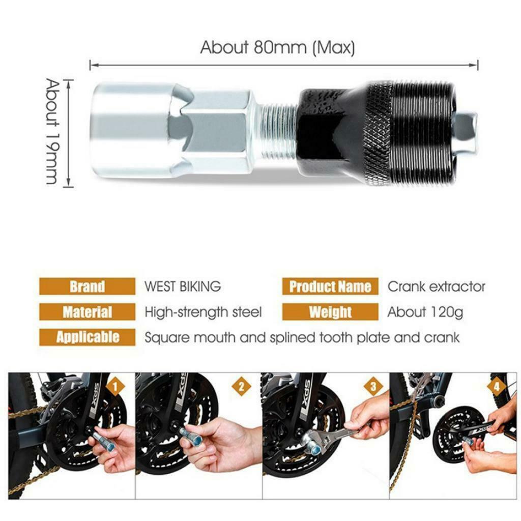 6pcs/Set Mountain Bike  Crank Chain Extractor Removal Repair Tool Kit