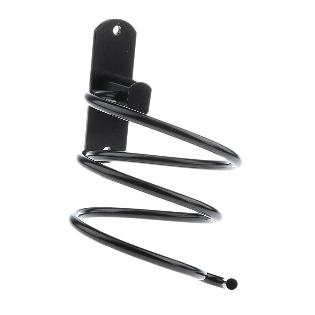 Hair Dryer Holder Aluminum Towel Drain Rack Bathroom Antirust Shelf Black