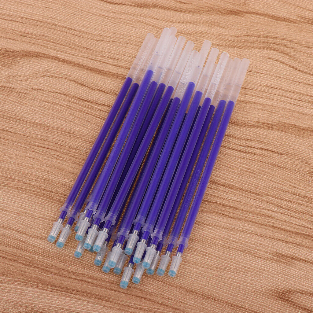 40X 2 Colors Heat Erasable Fabric Pens Heat Pens Replaceable Pen Refills for