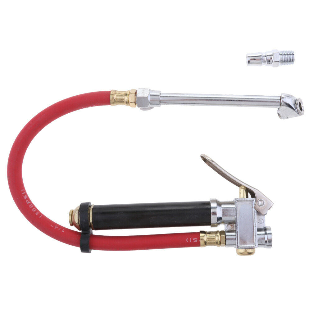 Car Wheel Tire Tyre Air Pressure Dual Chuck Inflator Gun with Quick Connector
