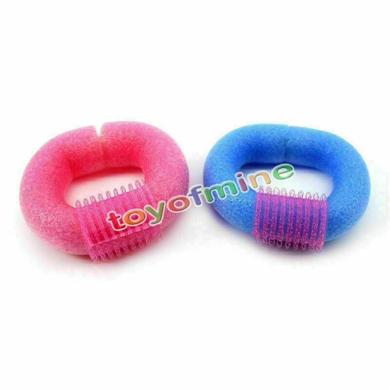 12PCS Soft Twist Soft Foam Bendy Hair Rollers Curlers Cling Strip R