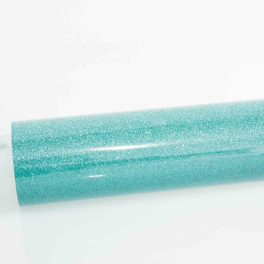 20x50cm Jade Glitter Heat Transfer Vinyl Cricut Iron On - T Shirt Vinyl