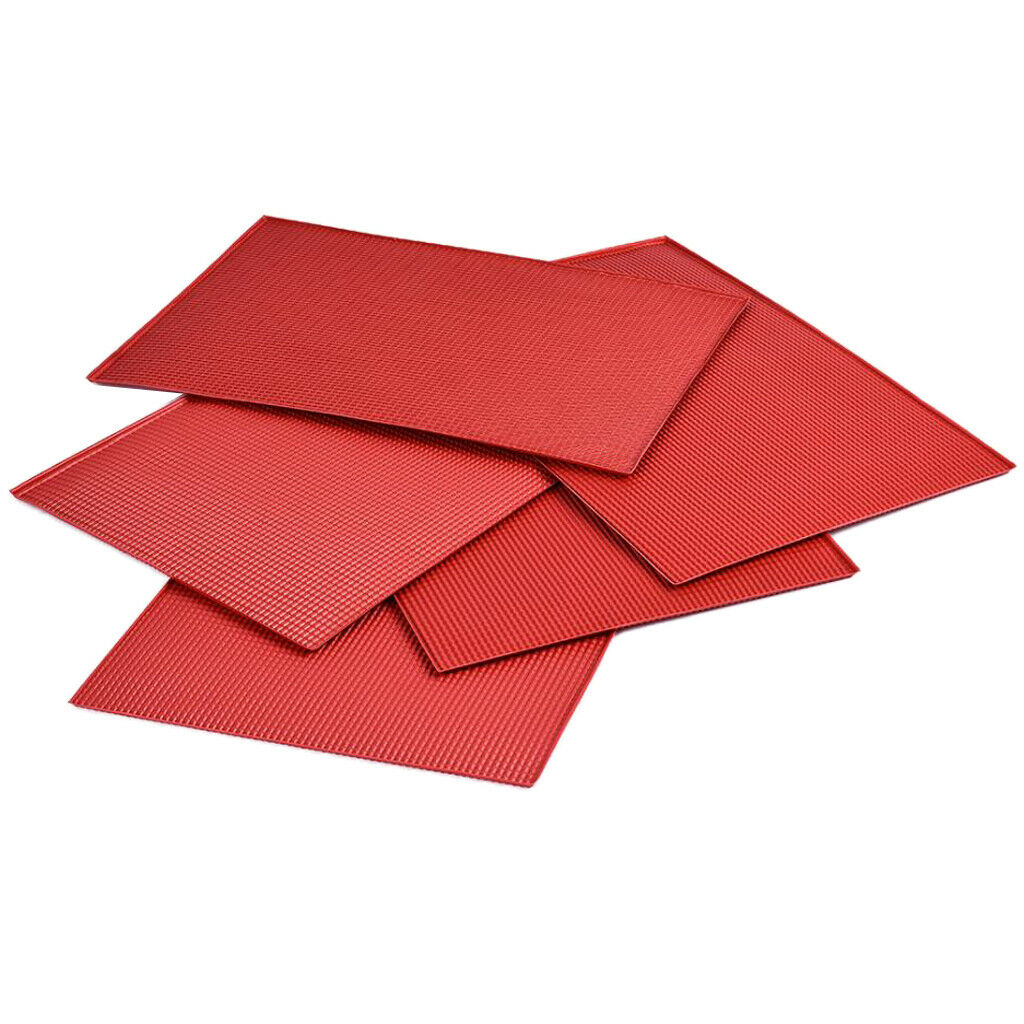 5pcs Red Sheet Rooftop Home Garden Decoration