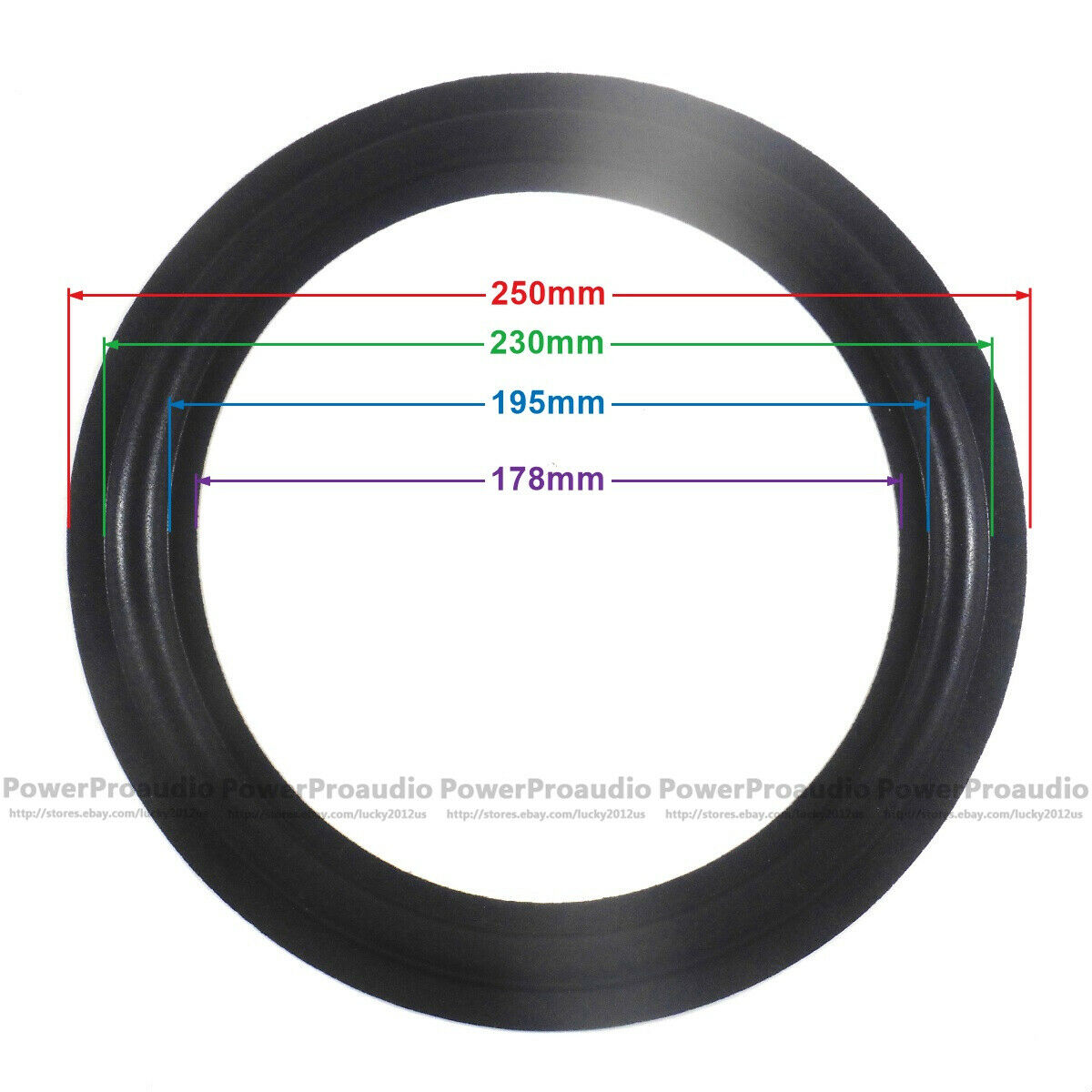 10pieces 10 inch speaker univesal foam surround speaker repair part - brand new
