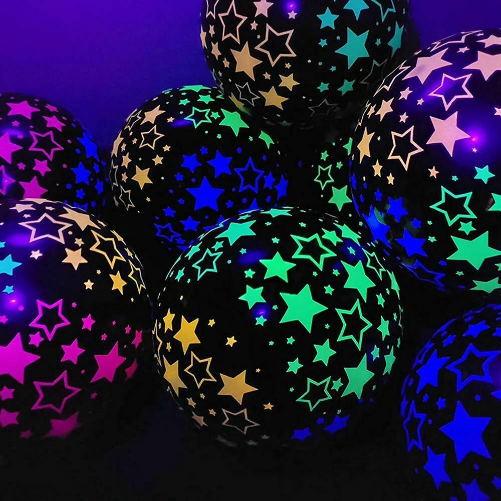 Supplies Latex Balloon Neon Glow Balloons Luminous Balloons UV Blacklight
