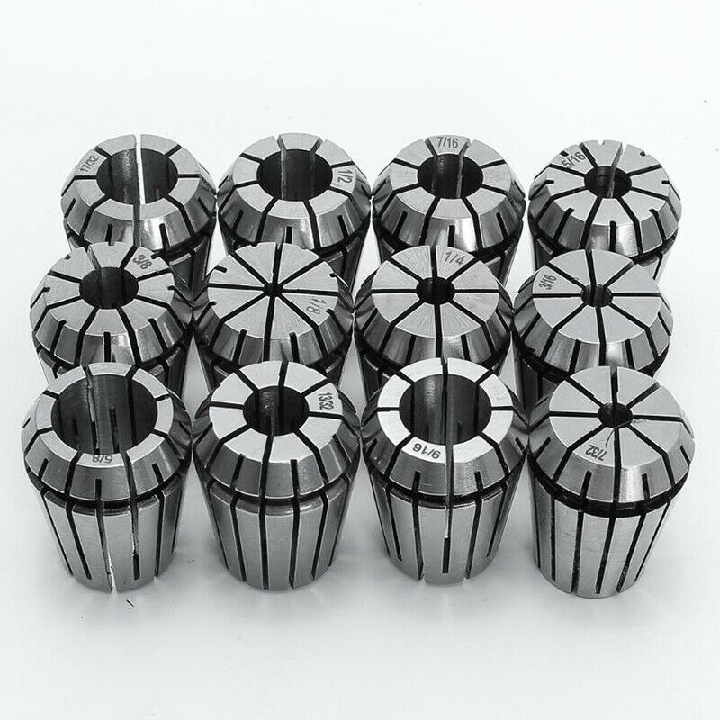 New 12Pcs ER16 Spring Collet Set For CNC Milling Lathe Tool Engraving Machin  WF