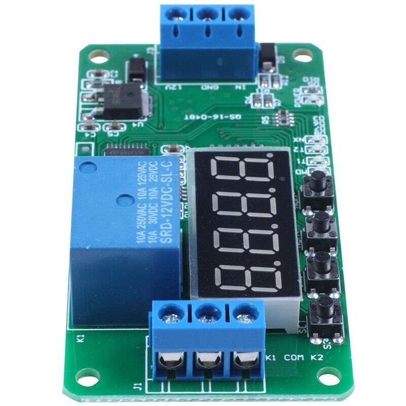 Dual Channel 12V Multi Functional Dpdt Delay Timer Relay Time Control Switch DA7