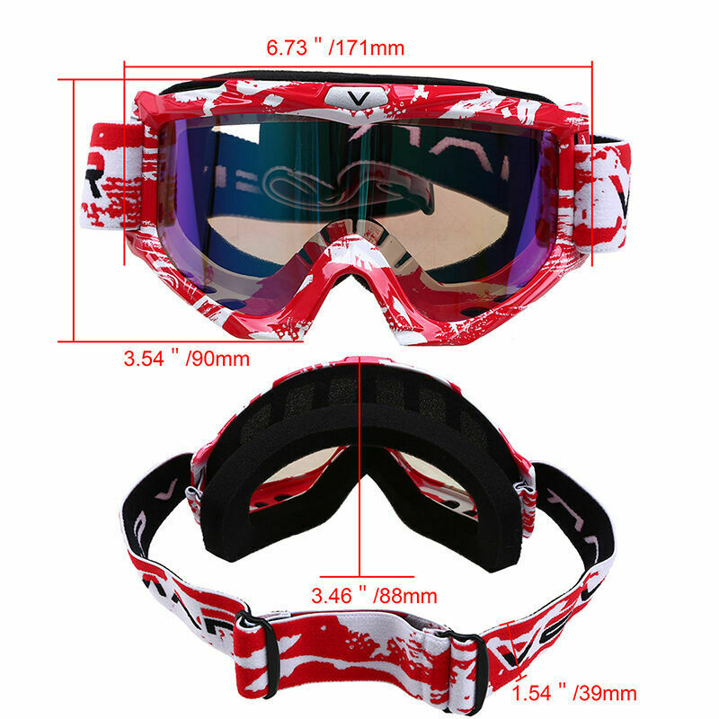 Motorcycle Motocross Riding Goggles ATV Dirt Bike Off Road Color Eyewear Glasses