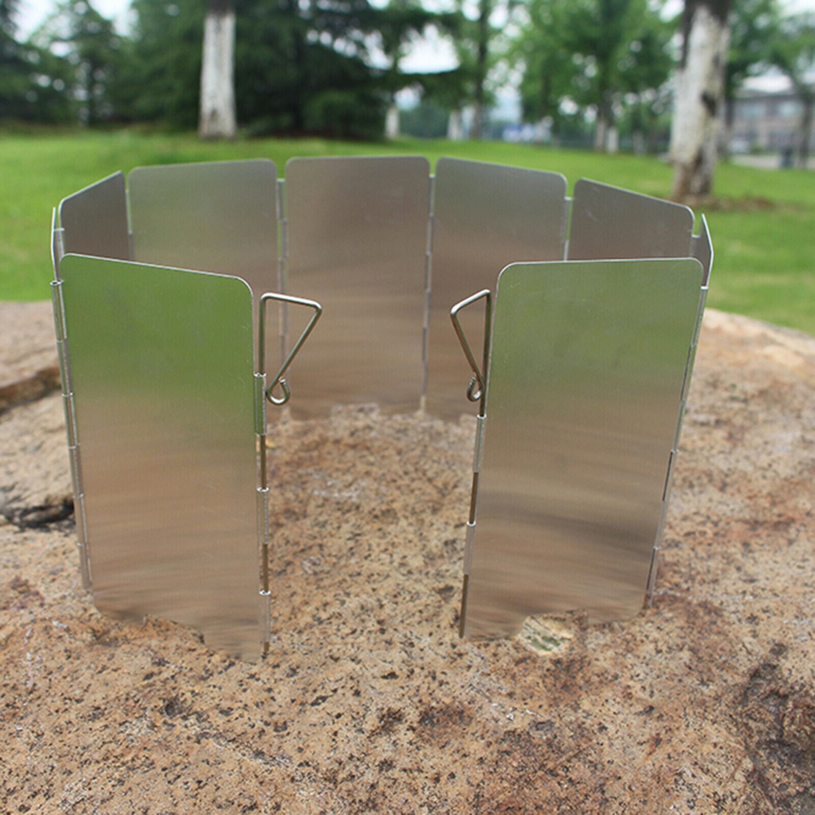 Aluminum Gas Stove Wind Shield Picnic Cooking Cooker Burner Wind Screen