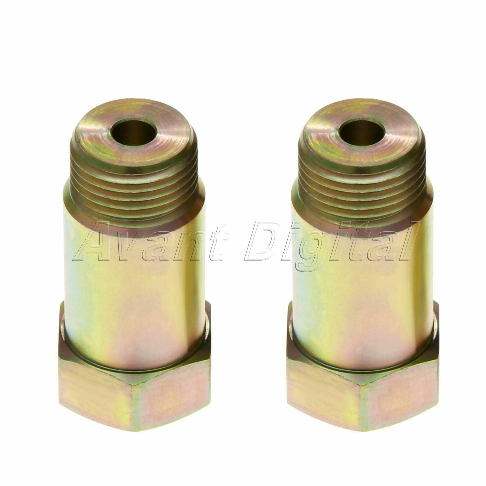 2Pcs O2 Oxygen Sensor Spacer Adapter Isolator CEL Fix Exhaust Extender M18 x 1.5