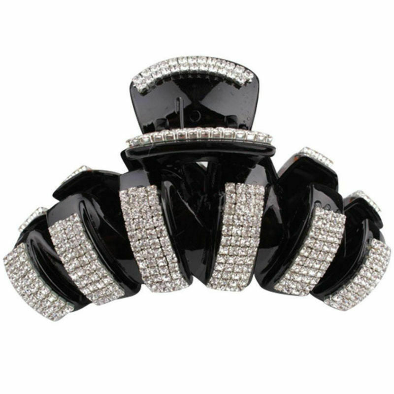 Fashion Women Girls Rhinestone Crystal Large Hair Claw Clip Clamp Hair Accessory