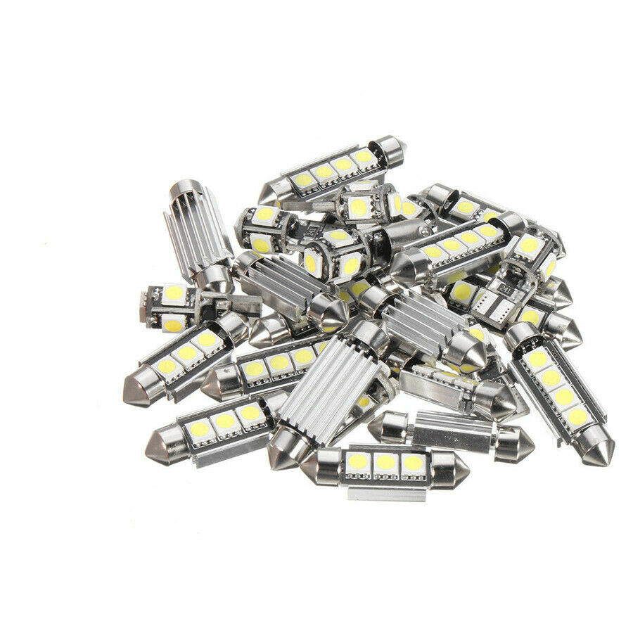 27Pcs Car Interior White LED Light Bulb For Mercedes Benz E class W211 2002-2008