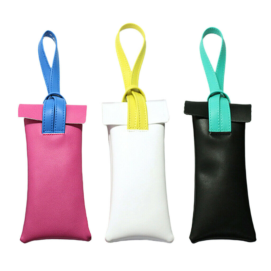 3pcs Leather Soft Eyeglasses Case Storage Pouch Sunglasses Eyewear Holder