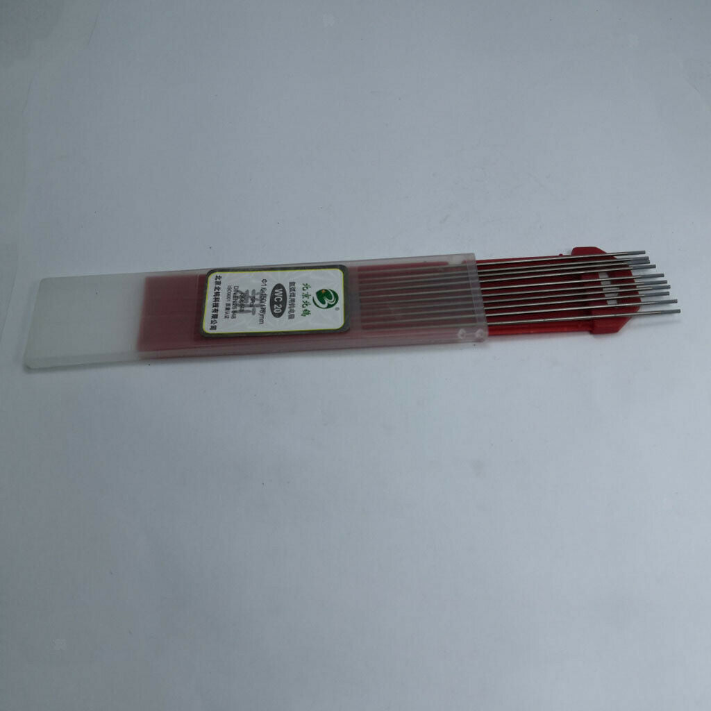 10 Pieces Tig Welding Tungsten Electrode Needle Tool 1.6/2.4mm Gray Head