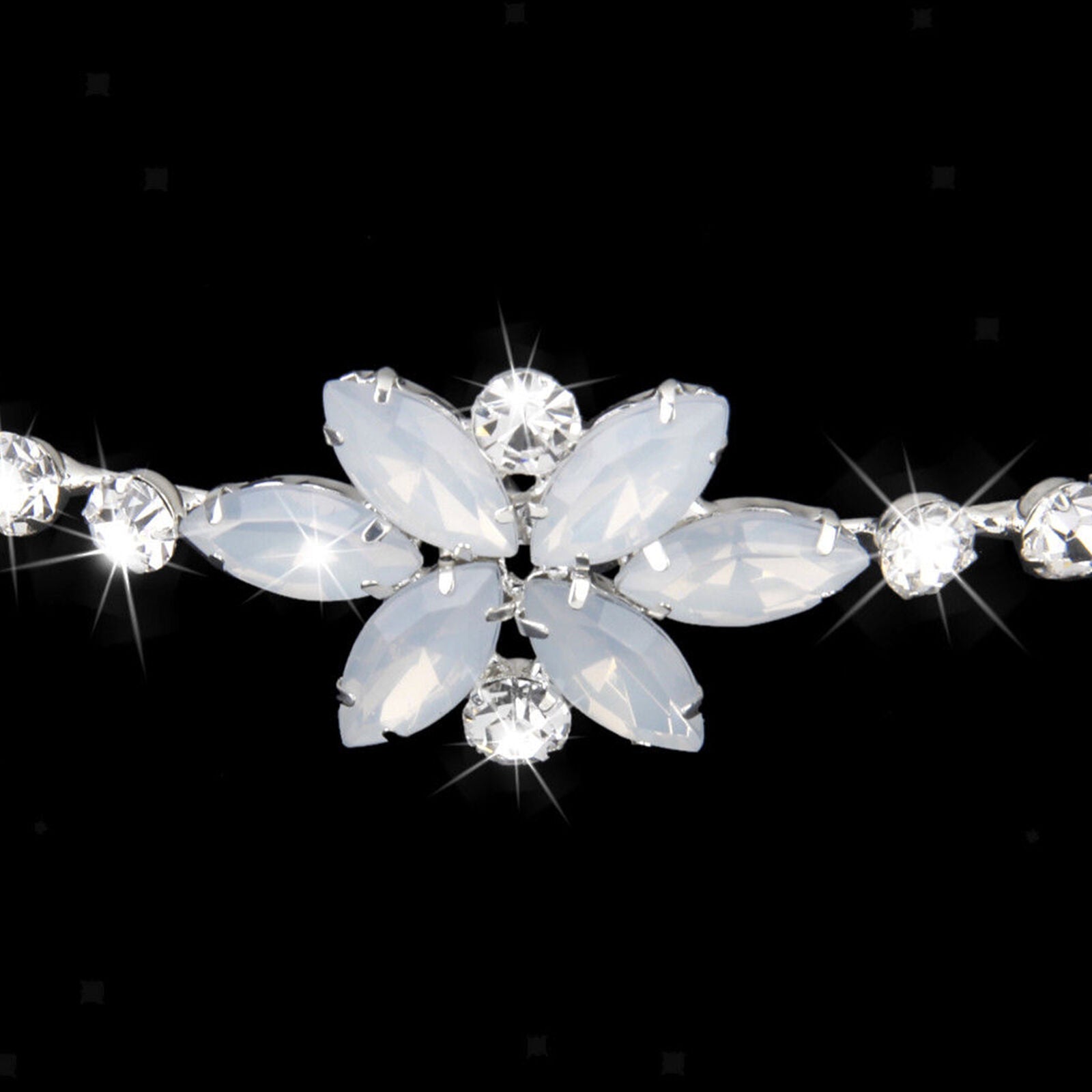 Child Wedding Party Bridal Crystal Flower Headband Tiara for Children Girl