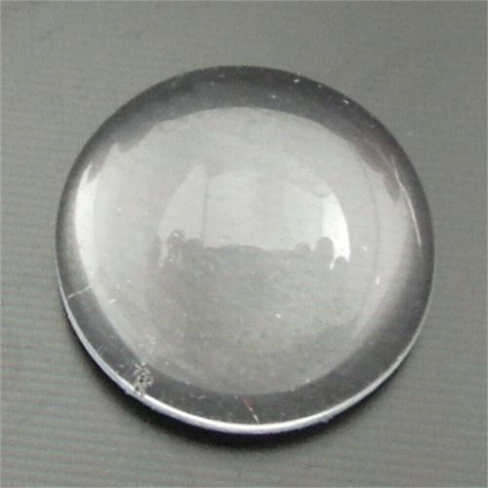 50 pcs Clear Glass Dome Cabochons 12mm Flat Back Cameos Jewelry Making Time Gems