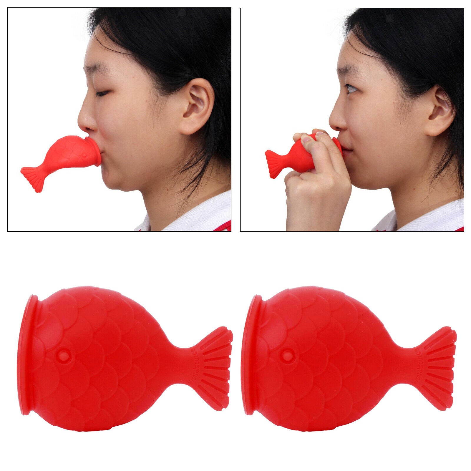 2Pcs Silicone Lip Plumper Plumping Enhancer Device Natural Pout Mouth Tool