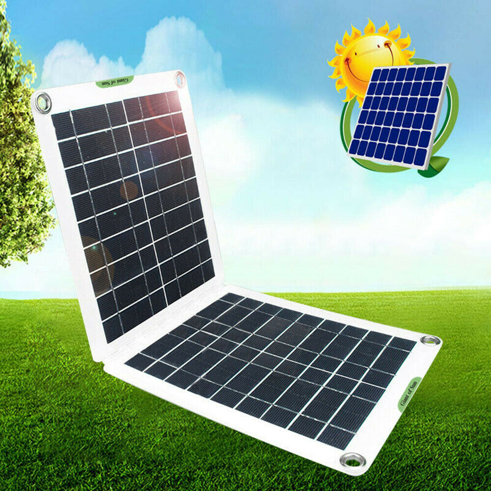 60W Foldable Solar Panel Sets 18/12/5V Solar Power Phone Charger with Dual USB